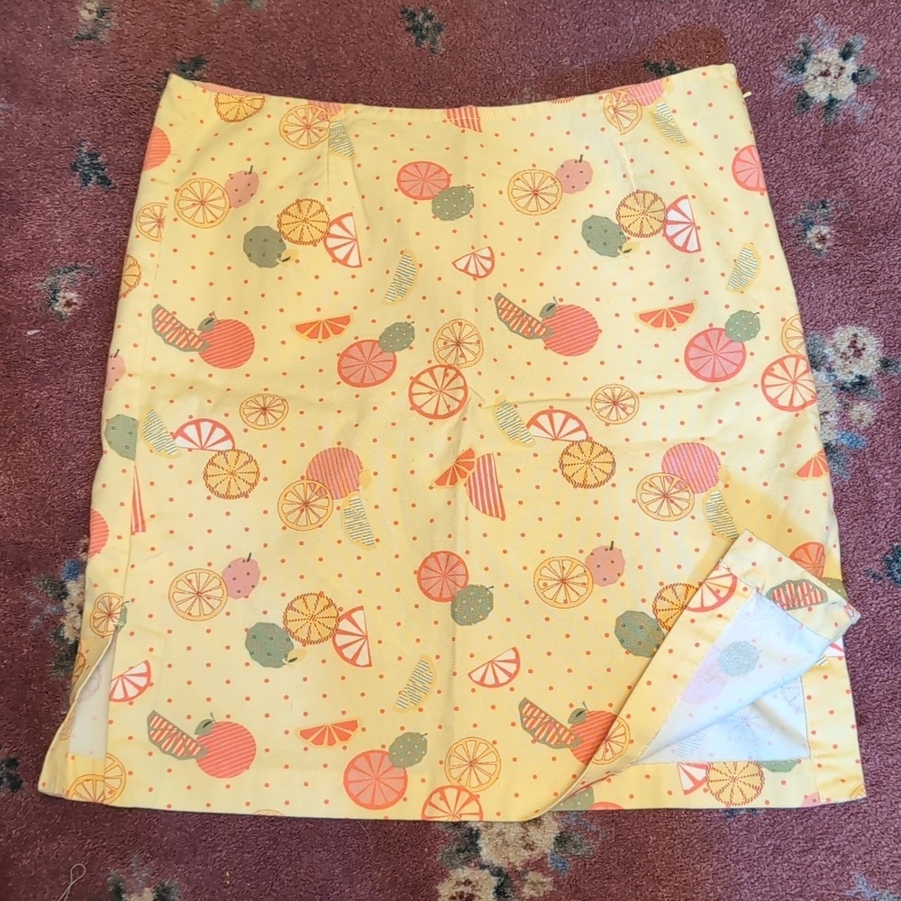Christopher & Banks Fruit Printed Mini skirt